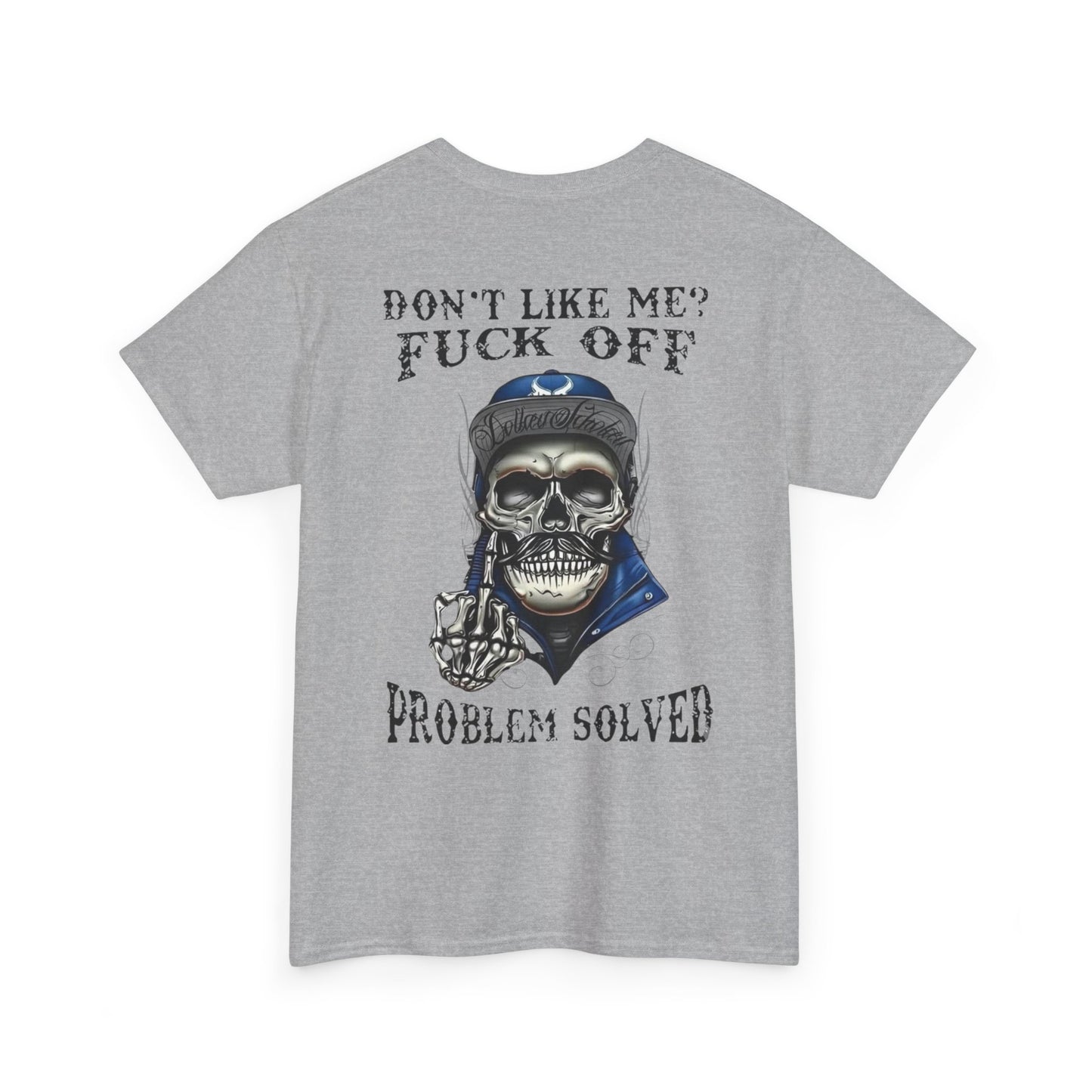Rebellious Skull Graphic Tee - Unisex Heavy Cotton Shirt, Alternative Fashion, Statement Shirt, Gift for Him and Her, Everyday Wear