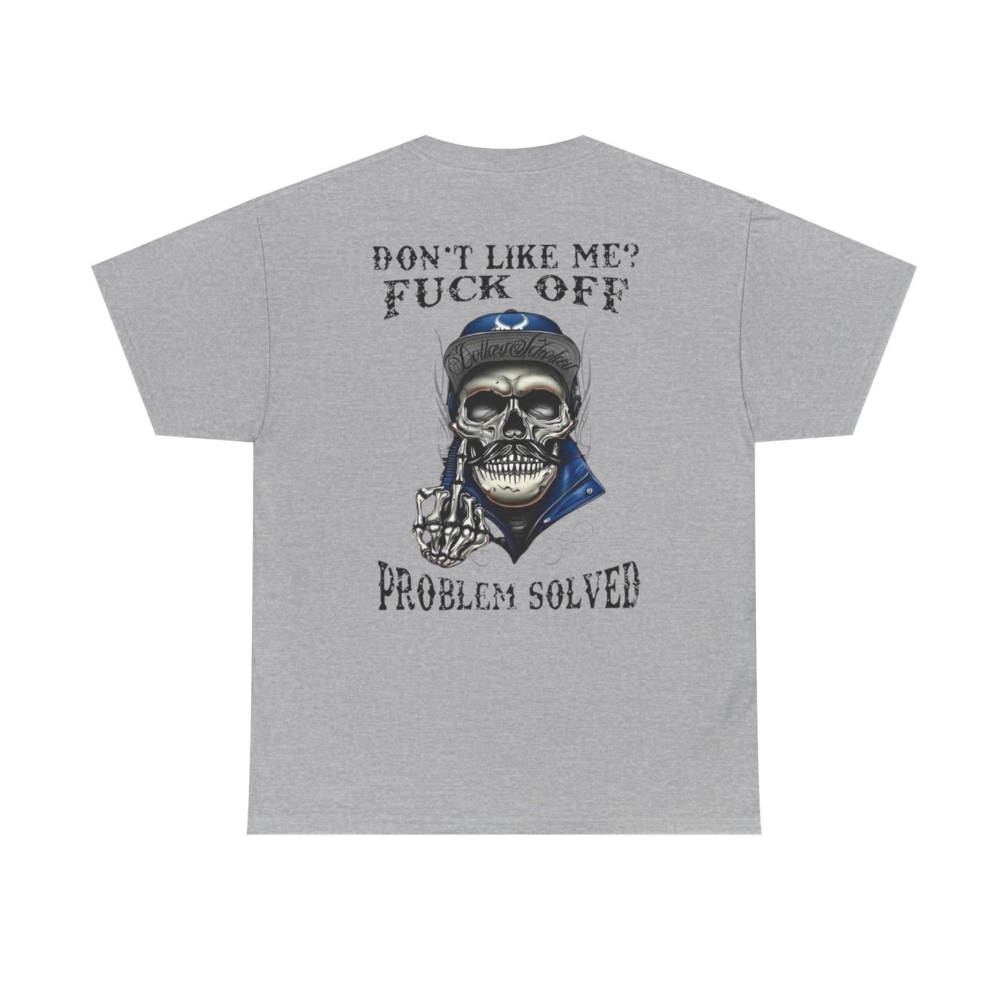 Rebellious Skull Graphic Tee - Unisex Heavy Cotton Shirt, Alternative Fashion, Statement Shirt, Gift for Him and Her, Everyday Wear