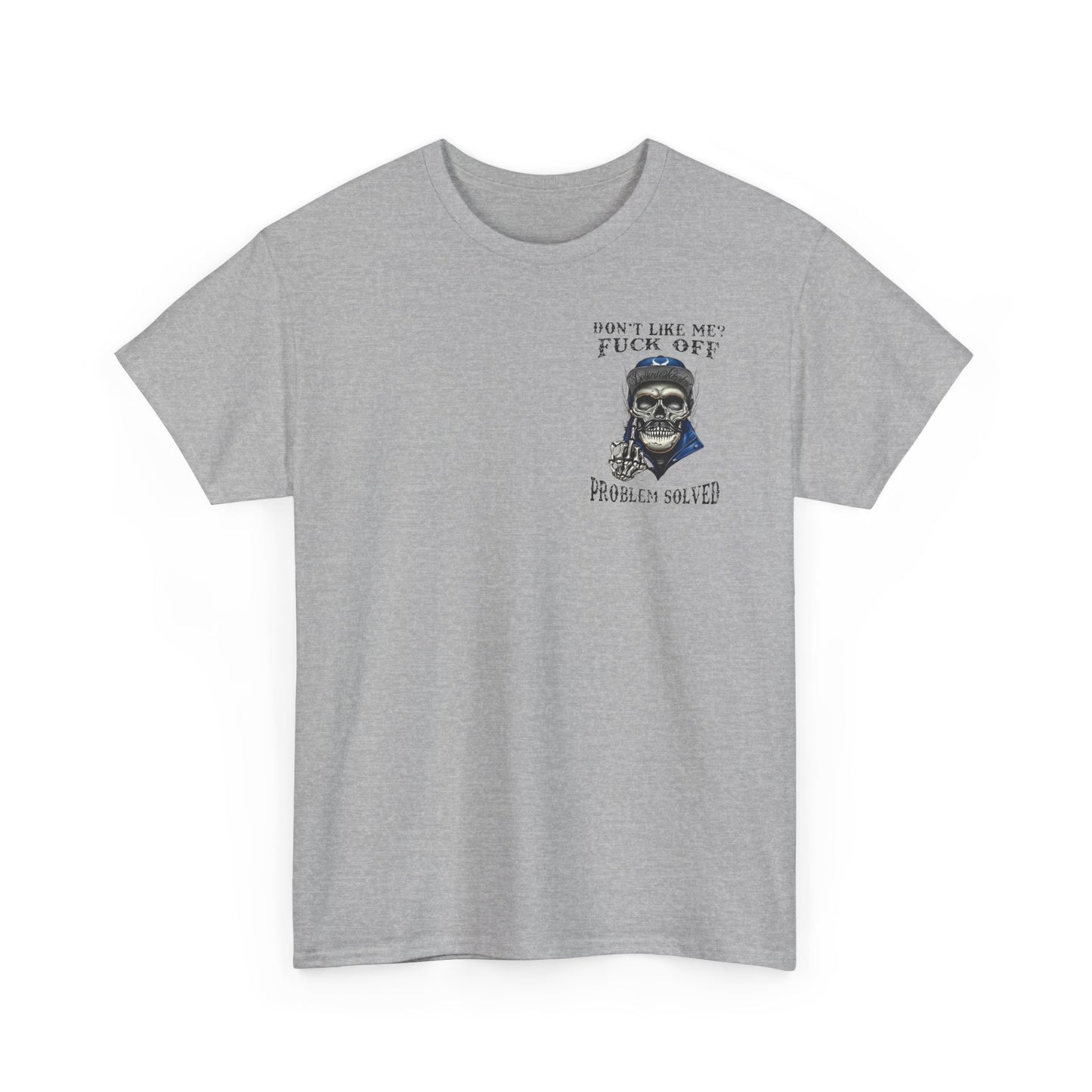 Rebellious Skull Graphic Tee - Unisex Heavy Cotton Shirt, Alternative Fashion, Statement Shirt, Gift for Him and Her, Everyday Wear