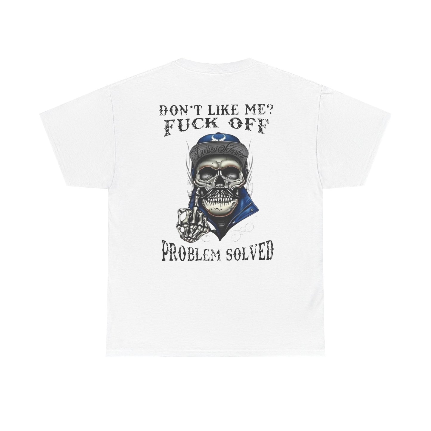 Rebellious Skull Graphic Tee - Unisex Heavy Cotton Shirt, Alternative Fashion, Statement Shirt, Gift for Him and Her, Everyday Wear