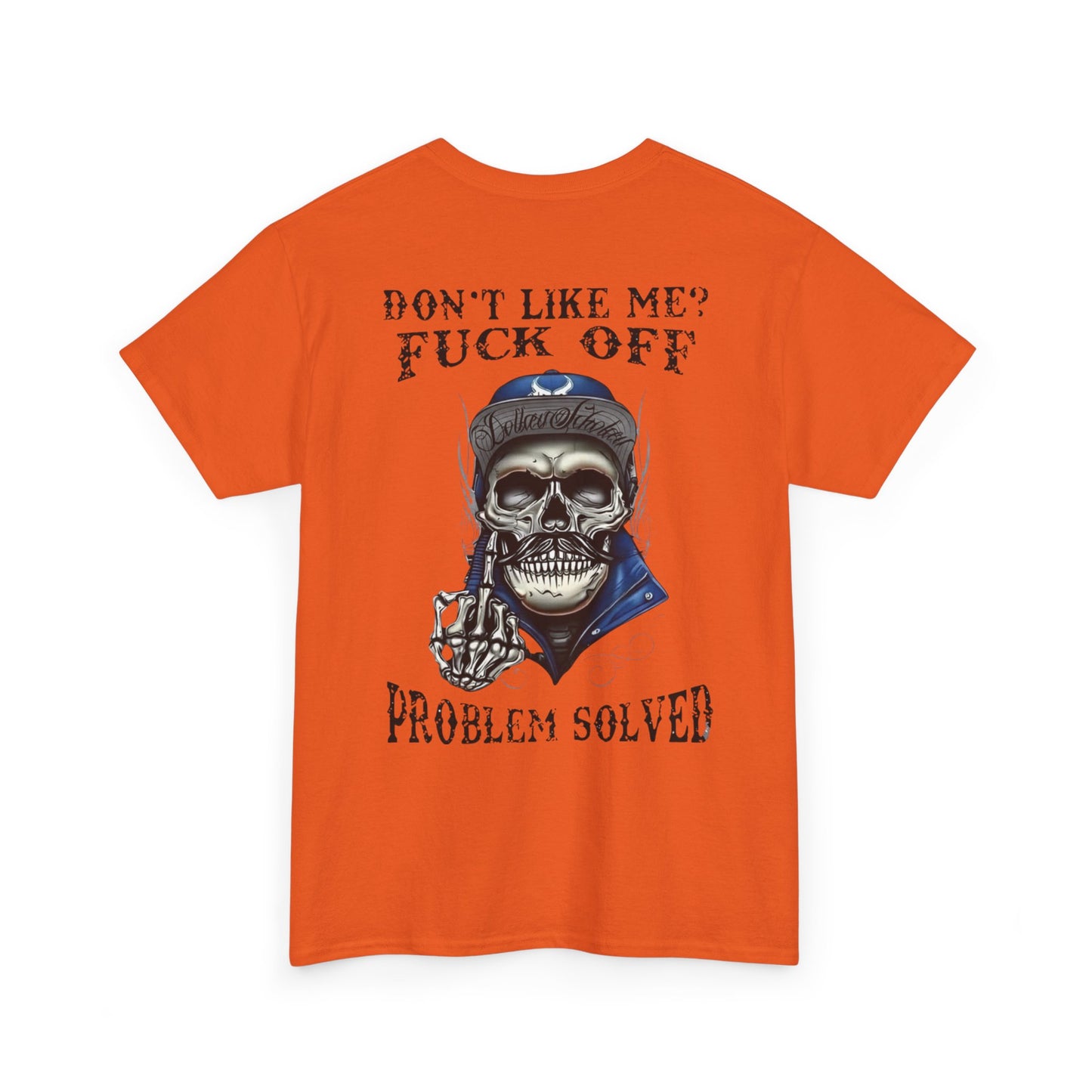 Rebellious Skull Graphic Tee - Unisex Heavy Cotton Shirt, Alternative Fashion, Statement Shirt, Gift for Him and Her, Everyday Wear