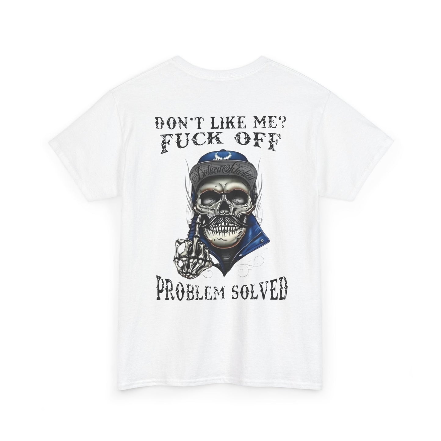 Rebellious Skull Graphic Tee - Unisex Heavy Cotton Shirt, Alternative Fashion, Statement Shirt, Gift for Him and Her, Everyday Wear